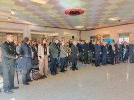 Un momento della cerimonia per il 209° anniversario della Polizia Penitenziaria