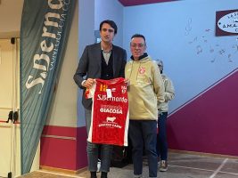 II consigliere Danna alla presentazione delle squadre dell’Ama Brenta Balon