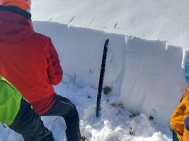 Un momento del confronto internazionale sulla stabilità del manto nevoso.