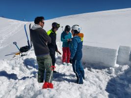 Un momento del confronto internazionale sulla stabilità del manto nevoso.