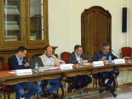 Il vicesegretario Freni durante l'appello dei consiglieri