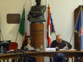 L'apertura della seduta da parte del presidente Robaldo