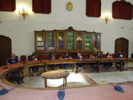 Un momento dell'incontro tra la Provincia e l'ASD Le Nuvole