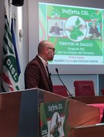 L'intervento del presidente Robaldo all'incontro della Cisl