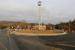 La situazione attuale della rotatoria in località Olle