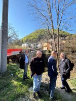 Il sopralluogo effettuato a Frabosa Soprana, lungo la strada provinciale 37