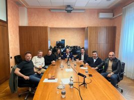 I Presidenti delle Unioni Montane con il consigliere provinciale Silvano Dovetta