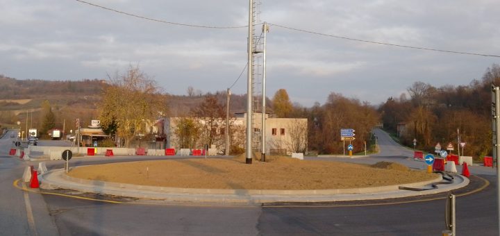.La situazione attuale della rotatoria in località Olle