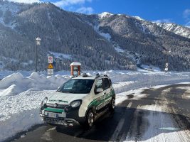 Un tratto della sp 251 aperto al traffico veicolare