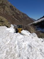 Le operazioni per la riapertura della sp 239 tra Tetti Gaina e Terme di Valdieri