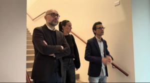 Il sopralluogo del presidente Robaldo durante il primo giorno nella nuova sede del Baruffi