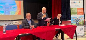Lintervento del consigliere Pulitanò durante l'incontro del progetto europeo Paysage+ Aimable