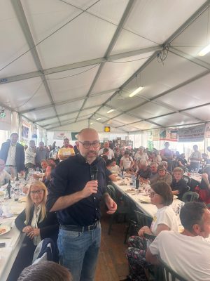 L'intervento del presidente Robaldo alla festa di San Giuseppe a Monasterolo di Savigliano