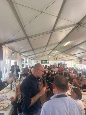 L'intervento del presidente Robaldo alla festa di San Giuseppe a Monasterolo di Savigliano