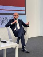 L'intervento del presidente Robaldo durante la presentazione del "Lavoro buono" al Salone del Libro 2026