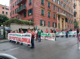 La sfilata della sezione Ana di Cuneo "Divisione alpina cuneense" a Genova per l’adunata degli Alpini 2026