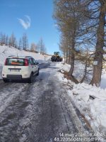 Lavori in corso per la riapertura in sicurezza del Colle della Lombarda