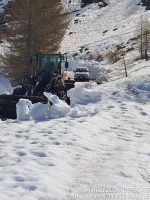 Lavori in corso per la riapertura in sicurezza del Colle della Lombarda