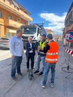 Il sopralluogo del consigliere Pulitanò e dei tecnici del reparto viabilità di Cuneo propedeutico ai lavori di bitumatura