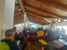 Un momento della formazione sul rischio valanghivo
