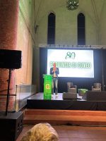L'intervento del consigliere Sannazzaro durante la celebrazione degli 80 anni di Confagricoltura Cuneo