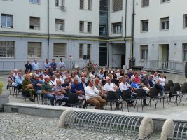 I pensionati premiati nella cerimonia di consegna delle medaglie