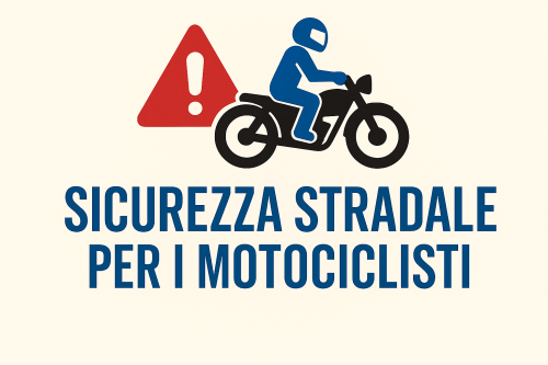 Icona sicurezza stradale motociclisti