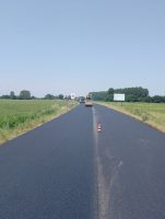 Lavori di bitumatura sulla sp 165 a Caramagna Piemonte