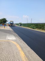 Lavori di bitumatura sulla sp 663 a Saluzzo
