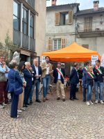 L'intervento del consigliere Danna durante l'inaugurazione della 22^ edizione della fiera delle erbe