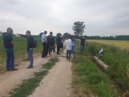 Il sopralluogo alla trincea sperimentale di infiltrazione per la ricarica controllata della falda di Beinette