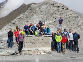 Lo staff italo- francese del progetto al Colle dell'Agnello RESILAV - Sopralluogo Colle Agnello