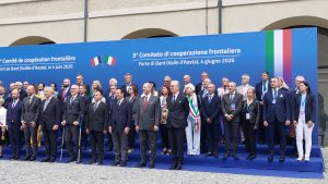 I partecipanti al comitato di Cooperazione Frontaliera Italia-Francia