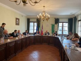 Un momento del consiglio provinciale itinerante a Sommariva Perno