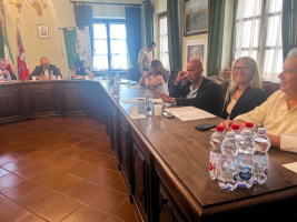 Un momento del consiglio provinciale itinerante a Sommariva Perno