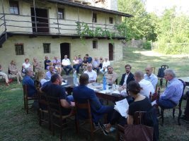 Il consiglio provinciale itinerante e il folot pubblico presente presso l'Abbazia di San Costanzo al Monte
