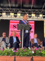L'intervento del consigliere provinciale Manzone alla Fiera del pesco di Canale