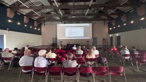Un momento della Scuola di protezione civile svoltasi presso il Centro polifunzionale “Arpino” di Bra