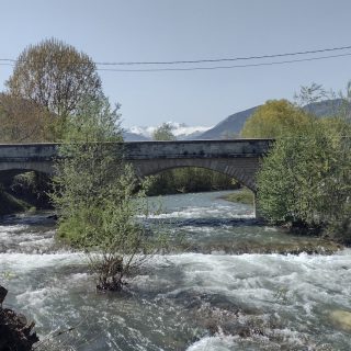 Immagine di repertorio del torrente Grana a Valgrana