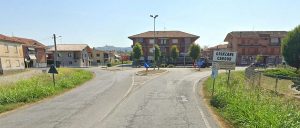 La situazione dell'incrocio prima della realizzazione della rotatoria