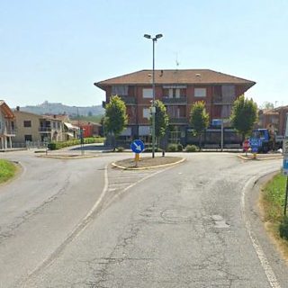 La situazione dell'incrocio prima della realizzazione della rotatoria
