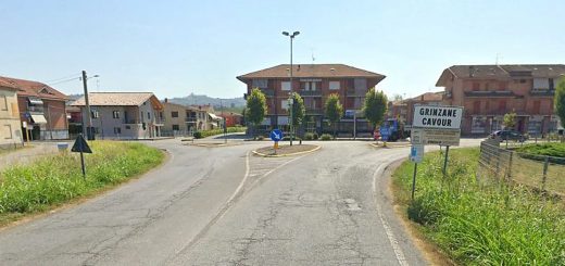 La situazione dell'incrocio prima della realizzazione della rotatoria