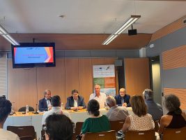 Un momento del convegno dell’incontro “Territori che si incontrano: il turismo slow di Paysage+ Aimable prende forma”