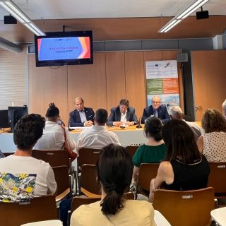 Un momento del convegno dell’incontro “Territori che si incontrano: il turismo slow di Paysage+ Aimable prende forma”