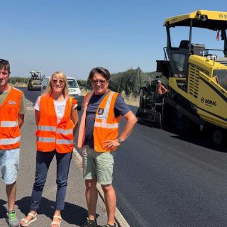 Il sopralluogo della consigliera Casale sulla sp 137 tra Lagnasco e Falicetto
