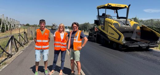 Il sopralluogo della consigliera Casale sulla sp 137 tra Lagnasco e Falicetto
