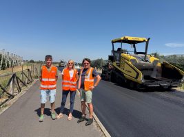 Il sopralluogo della consigliera Casale sulla sp 137 tra Lagnasco e Falicetto