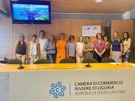 I funzionari dell’ufficio programmazione europea insieme agli altri partner del progetto Paysage+ Aimable