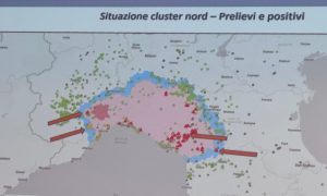 Una delle slide proiettate durante l'intervento del Commissario Straordinario per l PSA Giovanni Filippini