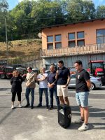 L'intervento del consigliere Danna durante il Raduno dei Trattori di Roburent di domenica 19 luglio